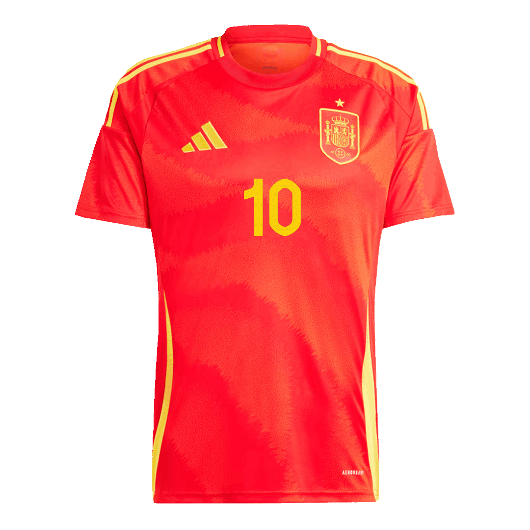 Espanha Camisola Personalizada LAMINE YAMAL #10 Casa