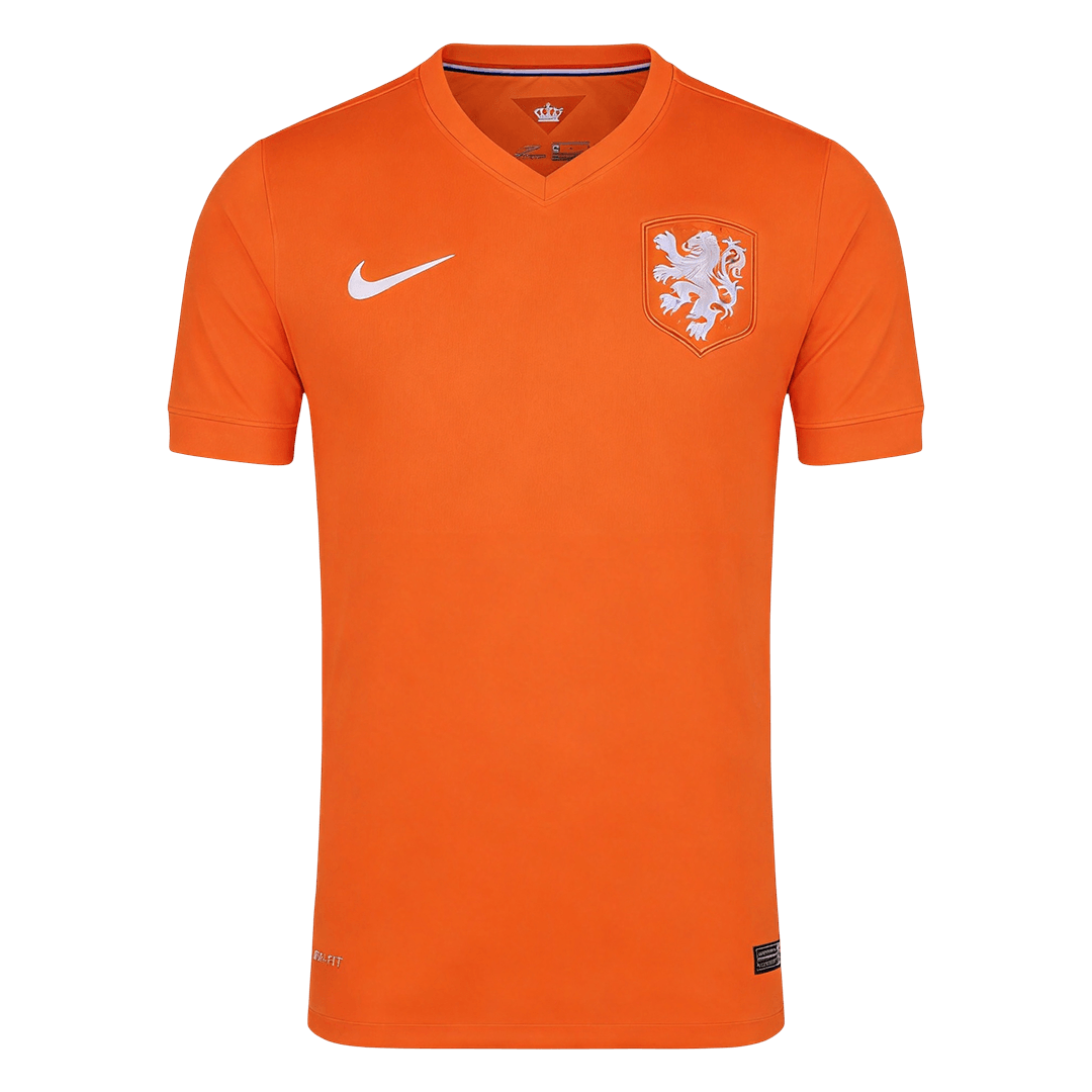 Retrô Países Baixos Casa Copa do Mundo Camisa 2014 Laranja