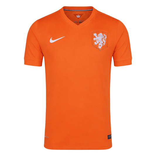 Retrô Países Baixos Casa Copa do Mundo Camisa 2014 Laranja