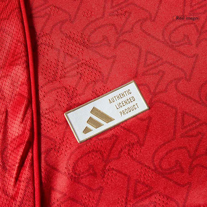 Jogador SALIBA #2 Arsenal Casa Futebol Camisas 2025/26 Vermelho