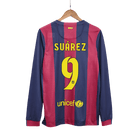 Camisola SUÁREZ #9 Barcelona Retro Casa Manga Comprida 2014/15