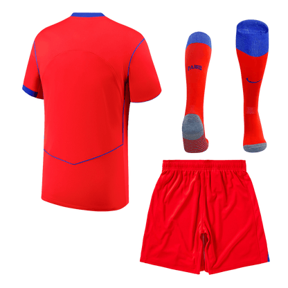 PSG Fora Terceira Camisa Conjunto(Camisa+Calções+Meias) 2025/26 Vermelho