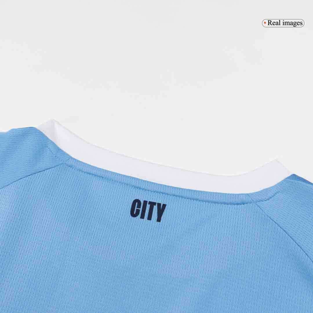Manchester City Casa Camisa 2025/26 Azul