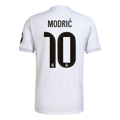 Jogador MODRIĆ #10 Real Madrid Casa Futebol Camisas 2025/26 Branco