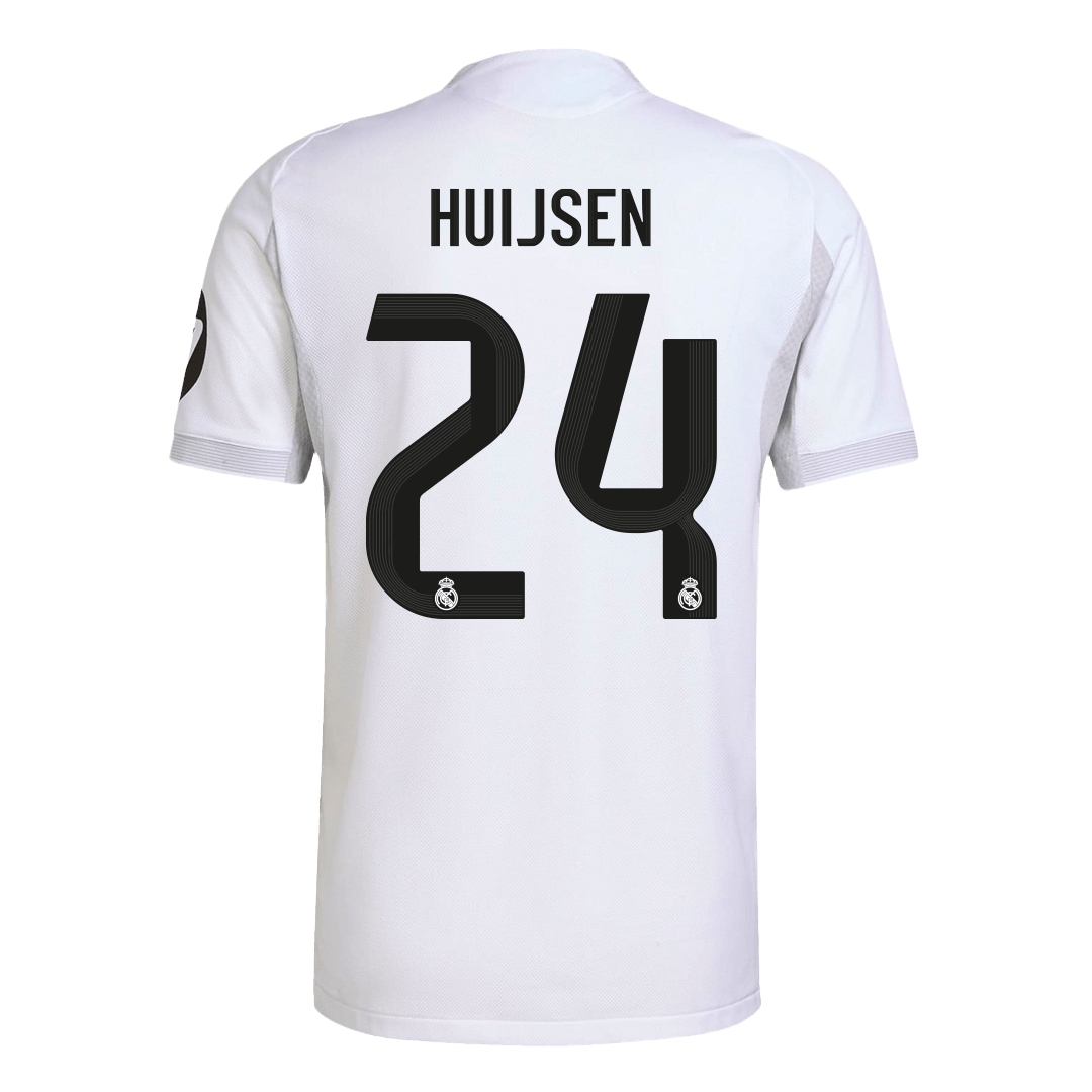 Jogador HUIJSEN #24 Real Madrid Casa Futebol Camisas 2025/26 Branco