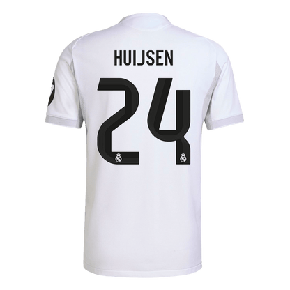 Jogador HUIJSEN #24 Real Madrid Casa Futebol Camisas 2025/26 Branco