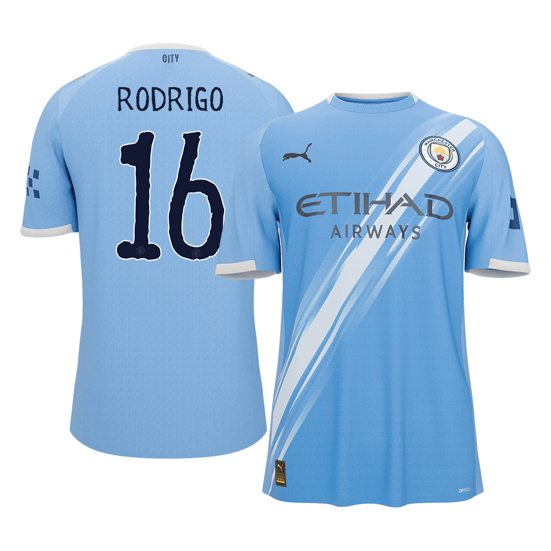 【Super Qualidade】RODRIGO #16 Manchester City
 Casa Futebol Camisa 2025/26 Azul - Club World Cup cami