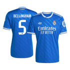 BELLINGHAM #5 Real Madrid Fora Terceira Camisa 2025/26- Azul