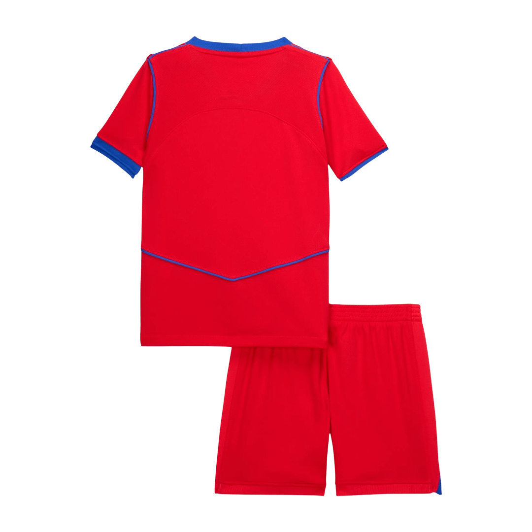 PSG Infantil 
 Terceira Futebol Camisa Conjunto (Camisa+Shorts) 2025/26 Vermelho