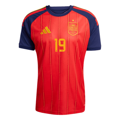 【Super Qualidade】LAMINE YAMAL #19 Espanha
 Casa Futebol Camisa 2026 Vermelho