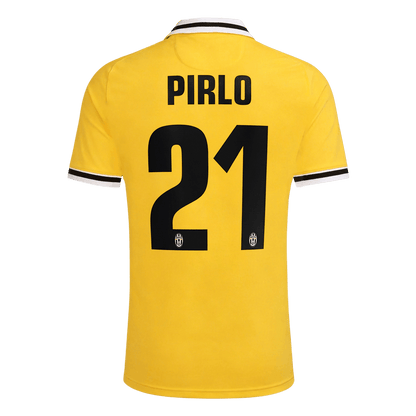 Retrô PIRLO #21 Juventus Fora Camisa 2013/14 Amarelo