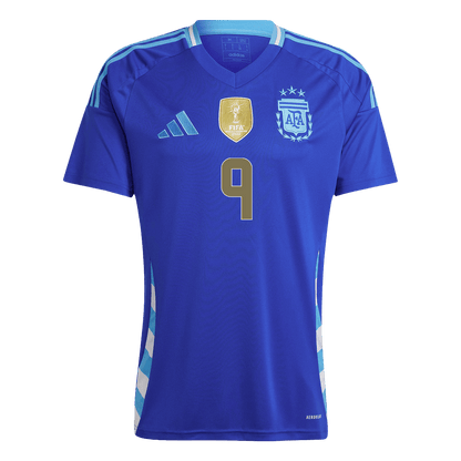 J.ALVAREZ #9 Argentina Camisola Fora Personalizada