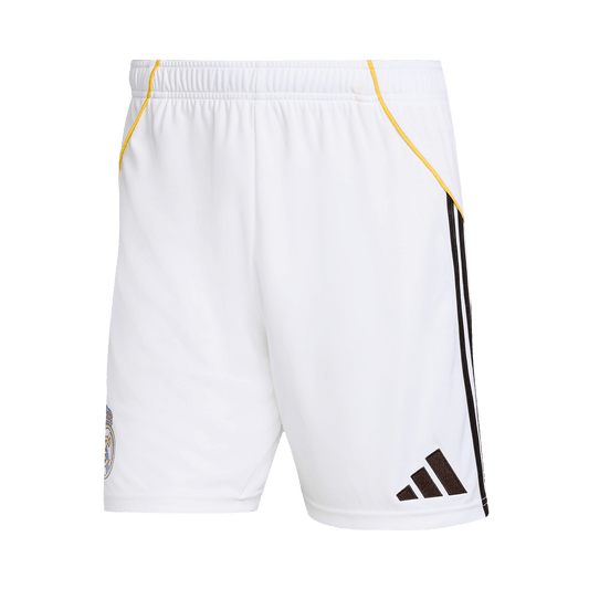 Real Madrid Home Soccer Shorts 25/26 White camisola de futebol 2025/26