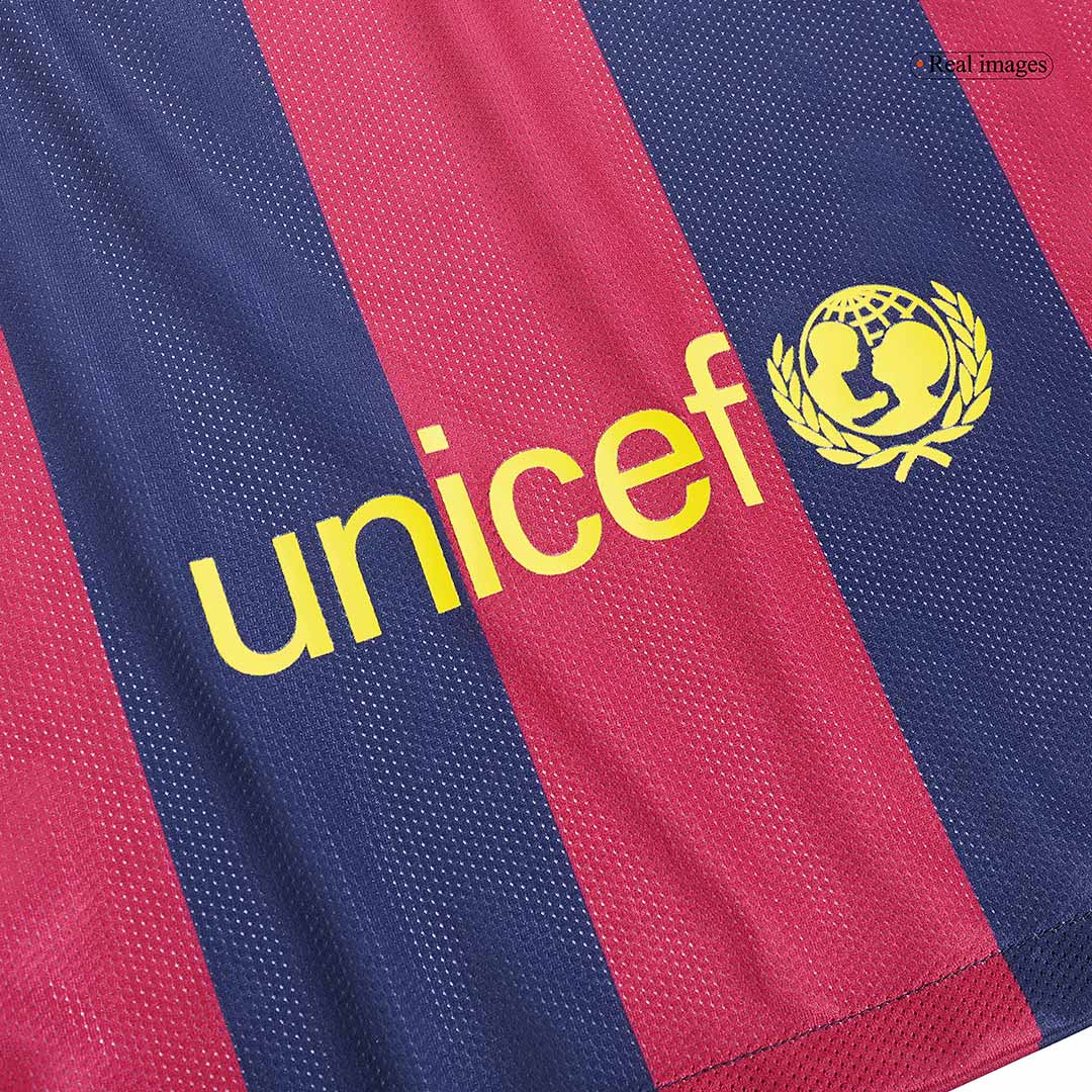Camisola SUÁREZ #9 Barcelona Retro Casa Manga Comprida 2014/15