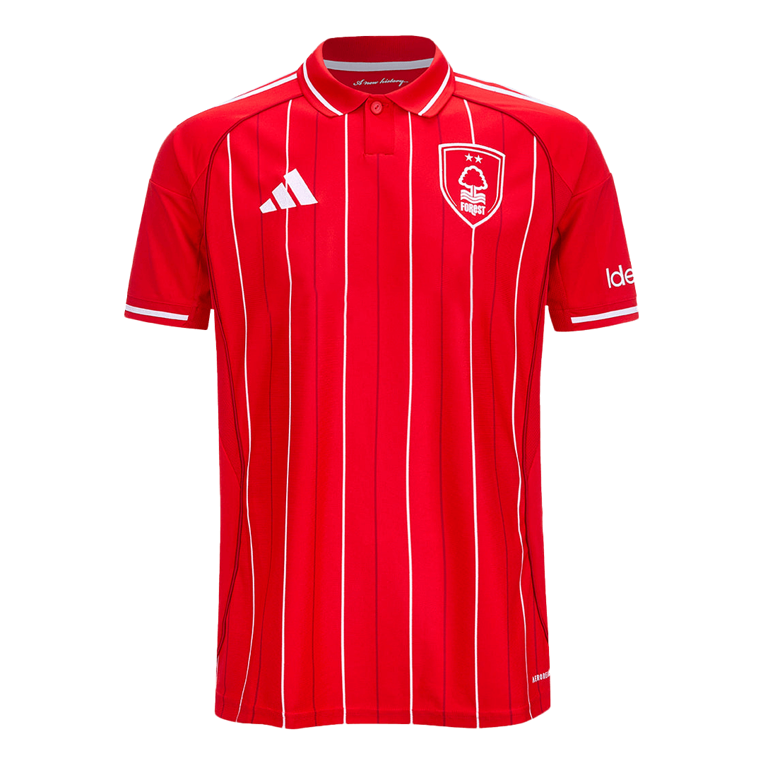 Nottingham Forest Casa Camisa 2025/26-Vermelho camisola de futebol