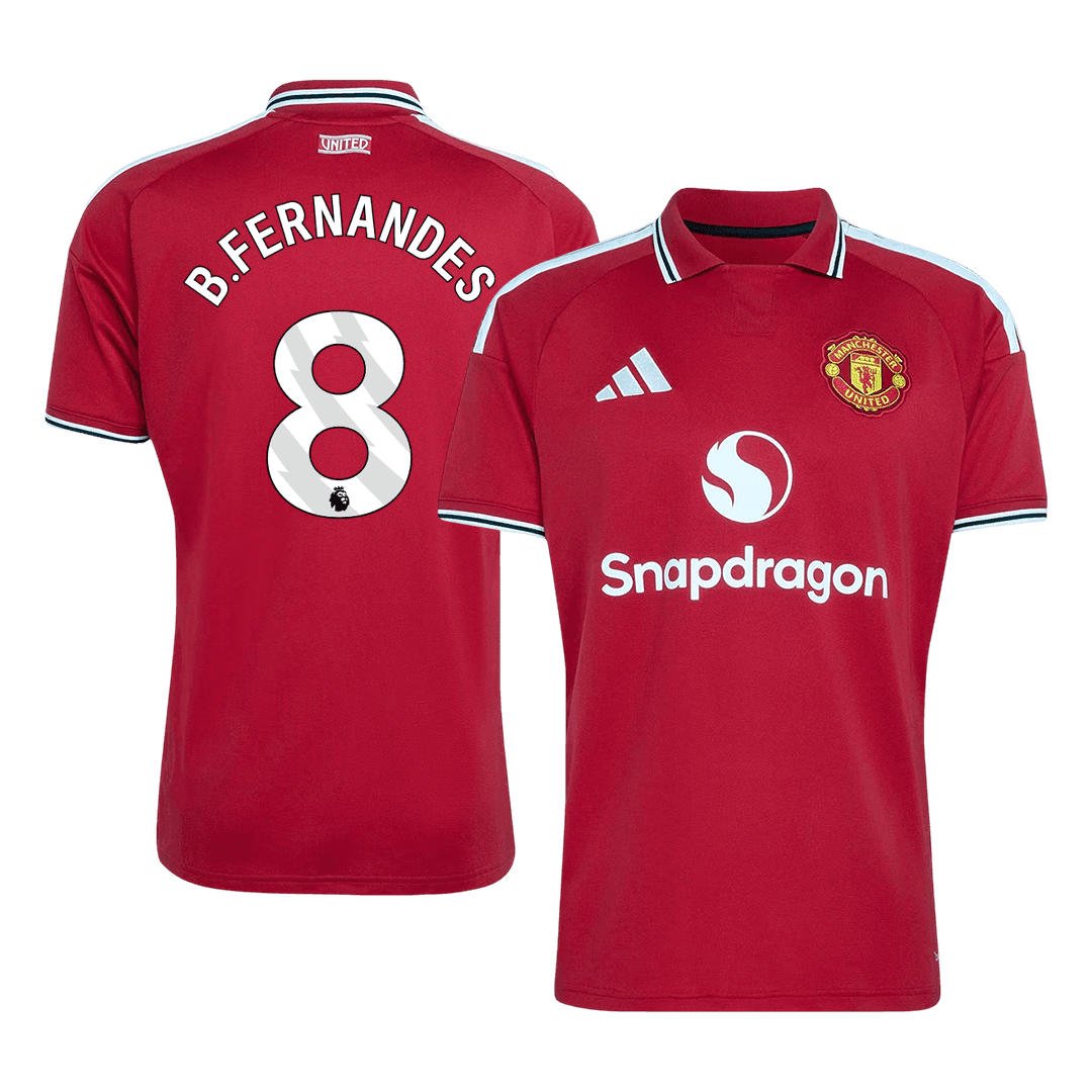 B.FERNANDES #8 Manchester United Casa Camisa 2026/27 Vermelho