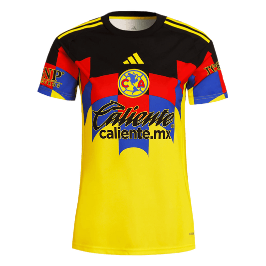 Mulheres Club America Camisa Réplica 2025/26- Amarelo camisola de futebol