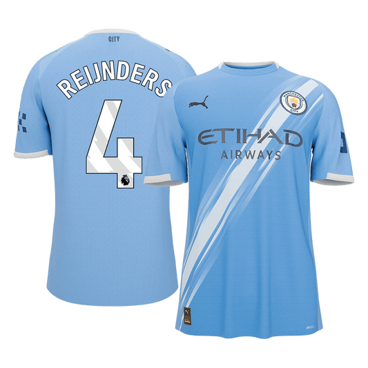 【Super Qualidade】REIJNDERS #4 Manchester City
 Casa Futebol Camisa 2025/26 Azul camisola de futebol