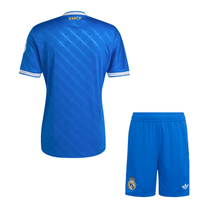 Real Madrid Fora Terceira Camisa Conjunto (Camisola + Calções) 2025/26- Azul
