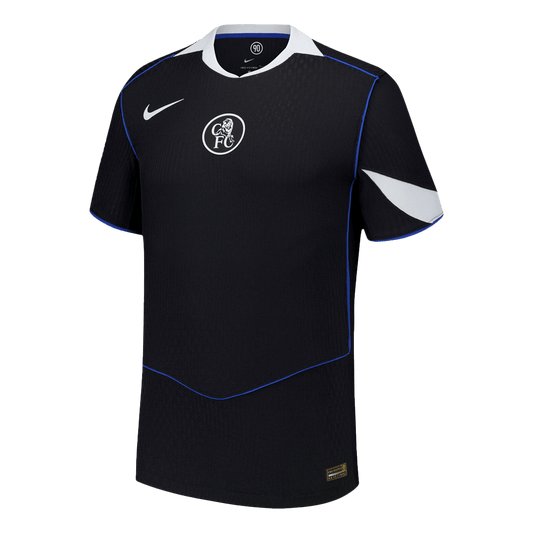 Jogador Chelsea Fora Terceira Futebol Camisas 2025/26 Preto camisola de futebol