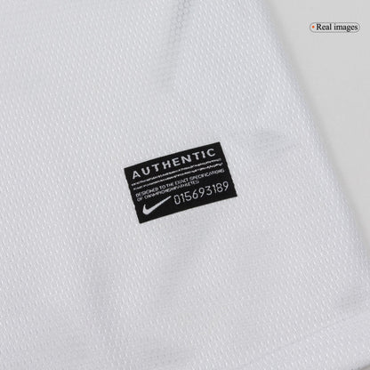 Retrô Portugal Fora Manga Longa Camisa 2012 Branco