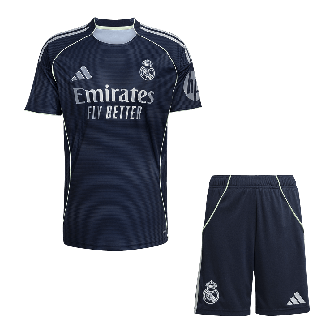 Real Madrid Fora Camisa Conjunto (Camisola + Calções) 2025/26-Marinha