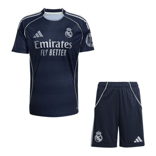 Real Madrid Fora Camisa Conjunto (Camisola + Calções) 2025/26-Marinha