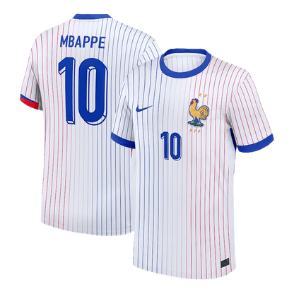 Camisola de futebol MBAPPE #10 França Fora Camisola personalizada 2025/26