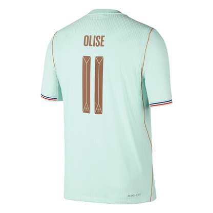 Versão do Jogador OLISE #11 França Fora Copa do Mundo Futebol Camisas 2026 Verde