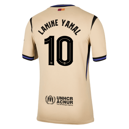 LAMINE YAMAL #10 Barcelona Fora Camisa 2025/26- Amarelo
