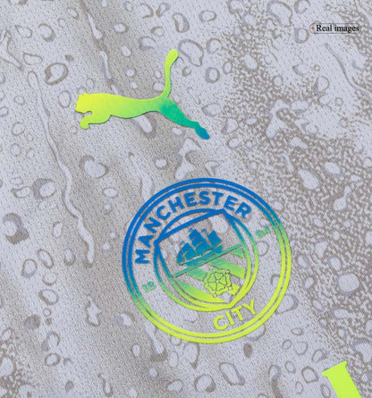 Manchester City Infantil 
 Terceira Conjunto (Camisa+Shorts+Meias) 2025/26 Cinza