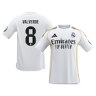 【Super Qualidade】VALVERDE #8 Real Madrid
 Casa Futebol Camisa 2025/26 Branco