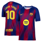 LAMINE YAMAL #10 Barcelona Casa Camisa 2025/26- Vermelho&Azul