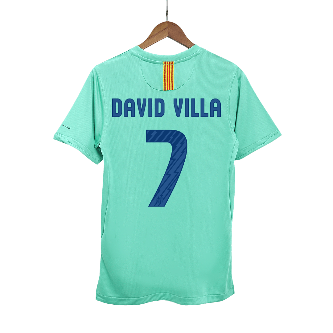 Camisola Retro do Barcelona DAVID VILLA #7 Camisola de Futebol Away 2010/11 2025/26