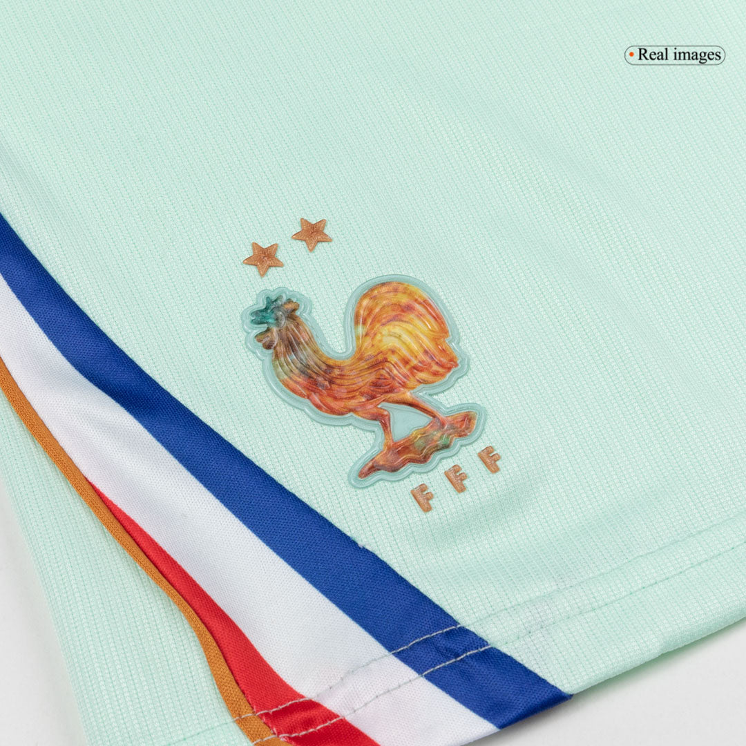 France Infantil Fora Copa do Mundo Futebol Camisa Conjunto (Camisa+Shorts) 2026 Branco - camisola de futebol para - imagem 3