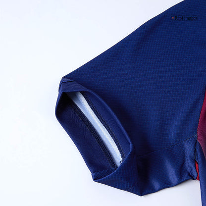 Barcelona Conjunto Infantil Casa 2025/26 Vermelho-Azul