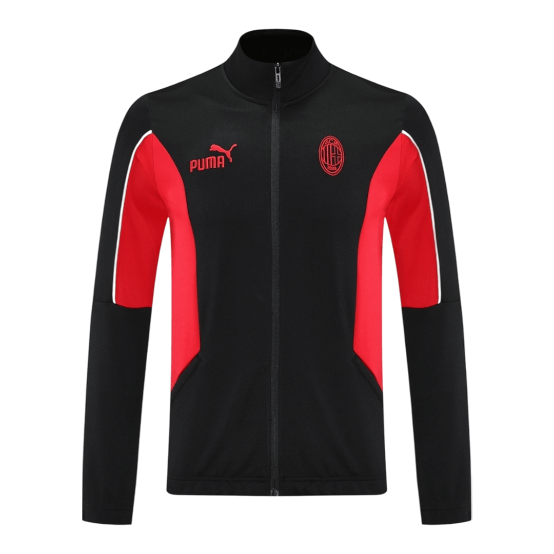 AC Milan Treino Jaqueta 2025/26 Preto camisola de futebol