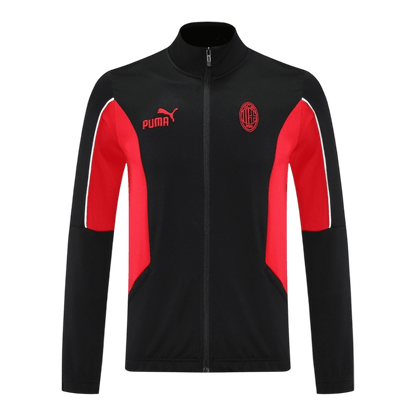 AC Milan Treino Jaqueta 2025/26 Preto camisola de futebol