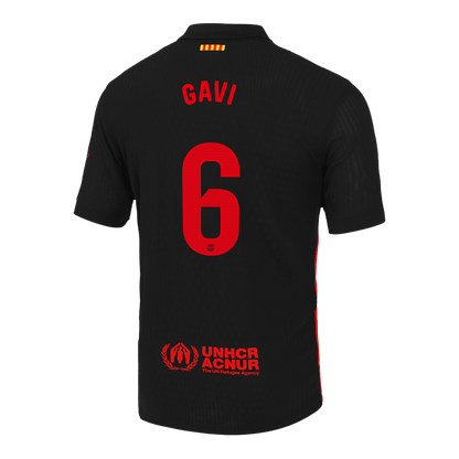 GAVI #6 Barcelona Camisola Jogador Logótipo do Spotify sem texto