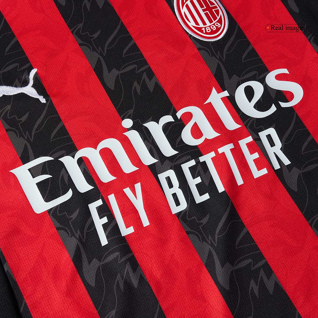 RAFA LEÃO #10 AC Milan Casa Camisa 2025/26-Vermelho & Preto