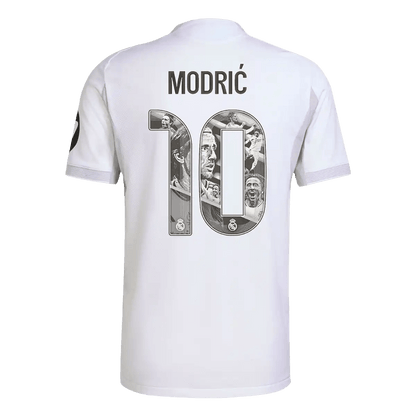 Jogador MODRIĆ Special #10 Real Madrid Casa Especial Especial Futebol Camisas 2025/26 Branco