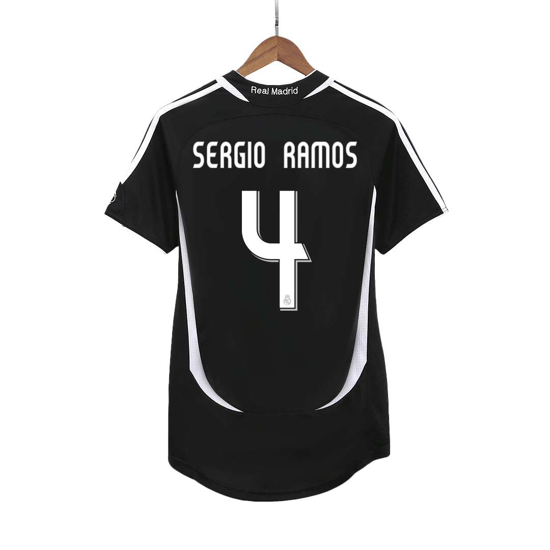 Camisola Retro Real Madrid SERGIO RAMOS #4 Away Soccer Shirt 2006/07 2025/26