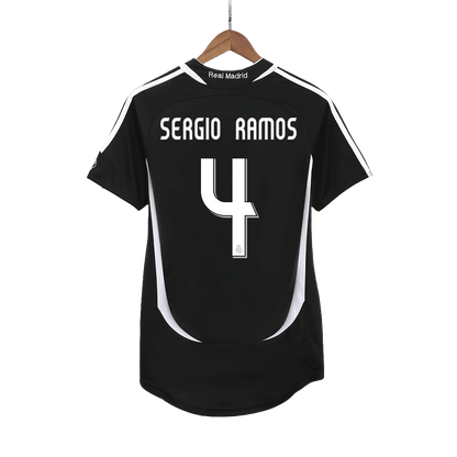 Camisola Retro Real Madrid SERGIO RAMOS #4 Away Soccer Shirt 2006/07 2025/26