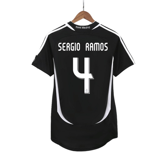 Camisola Retro Real Madrid SERGIO RAMOS #4 Away Soccer Shirt 2006/07 2025/26