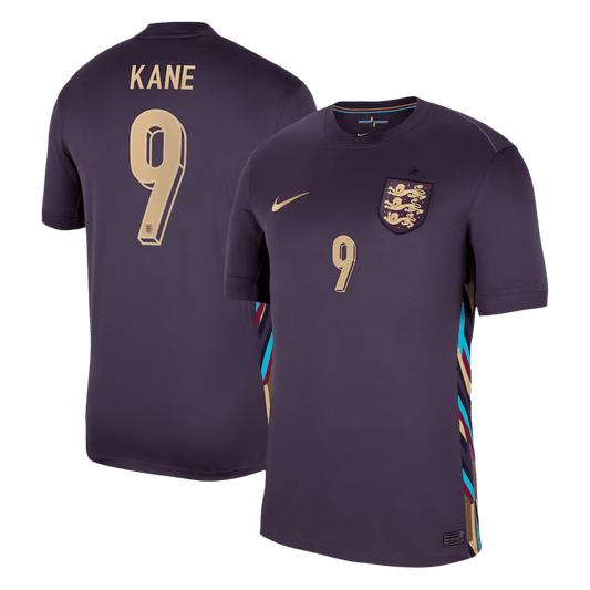Camisola de futebol KANE #9 Inglaterra fora de casa camisola personalizada 2025/26