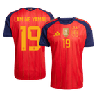 LAMINE YAMAL #19 Spain Casa Copa do Mundo Camisa 2026 Vermelho