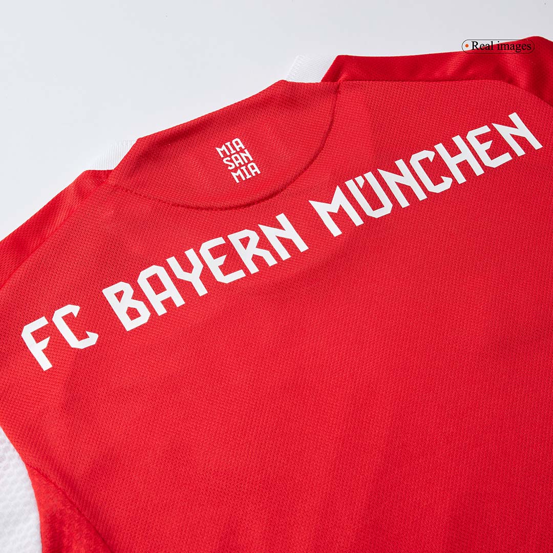 Jogador UPAMECANO #2 Bayern Munich Casa Futebol Camisas 2025/26 Vermelho