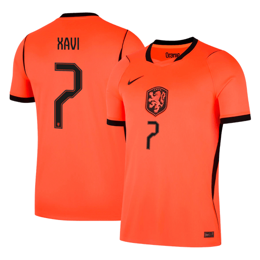 XAVI #7 Países Baixos Casa Copa do Mundo Camisa 2026 Laranja