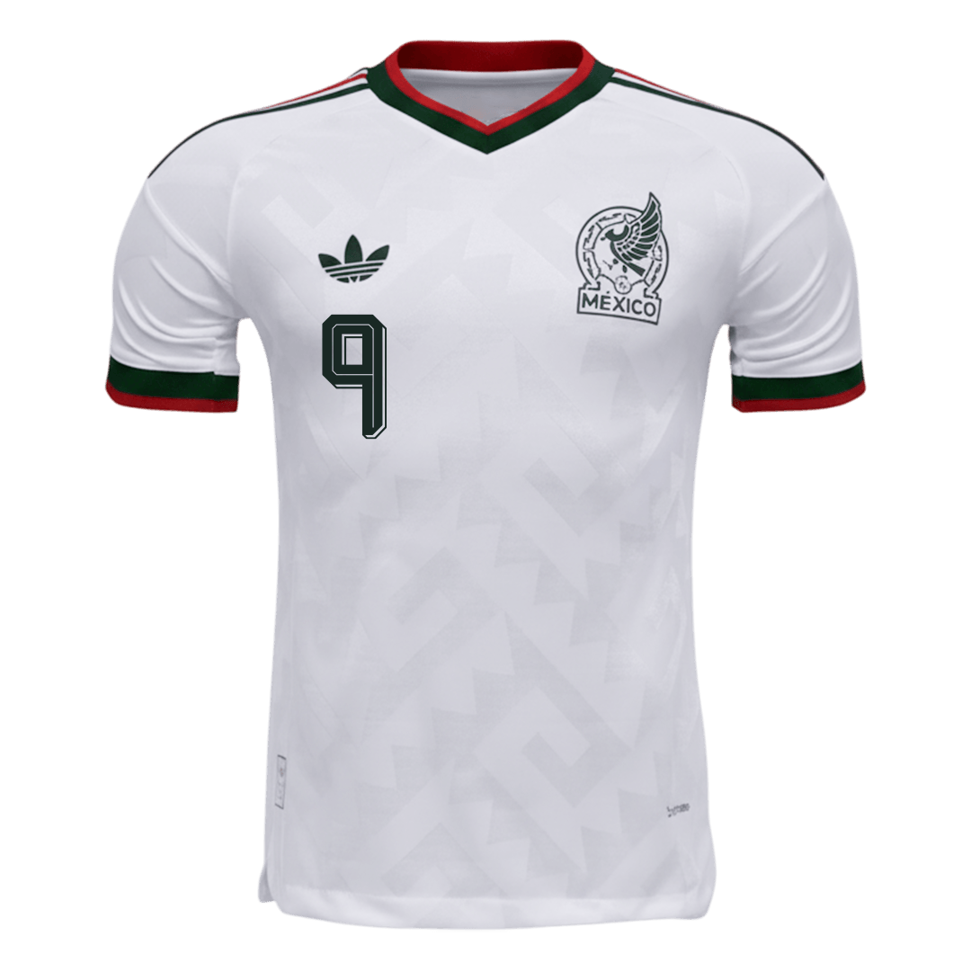 Versão do Jogador RAÚL #9 México Fora Copa do Mundo Futebol Camisas 2026 Branco