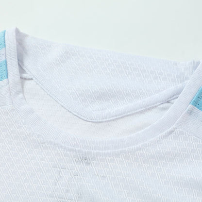 Versão Do Jogador Argentina Copa do Mundo Camisa Conjunto(Camisa+Calções) 2026 Branco